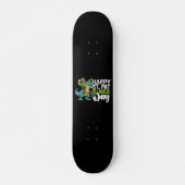 Fijne St. Patrick's Dag Pat T Rex Dinosaur Persoonlijk Skateboard (Voorkant)