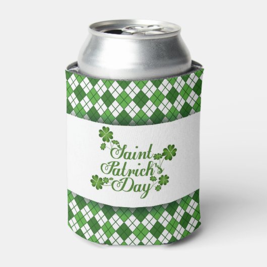 Fijne St. Patrick's Dag Shamrocks Kan Koeler (Blikje Voorkant)