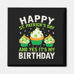 Fijne St. Patrick's Dag Verjaardag Saint Paddys Vr Magneet