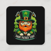 Fijne St. Patrick's Dag Vierkante Visitekaartje (Voorkant)