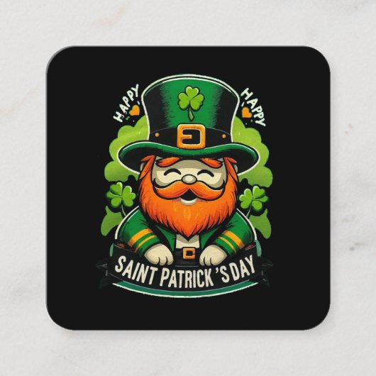 Fijne St. Patrick's Dag Vierkante Visitekaartje (Voorkant)
