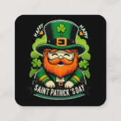 Fijne St. Patrick's Dag Vierkante Visitekaartje (Achterkant)