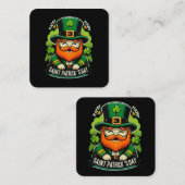 Fijne St. Patrick's Dag Vierkante Visitekaartje (Voorkant / Achterkant)