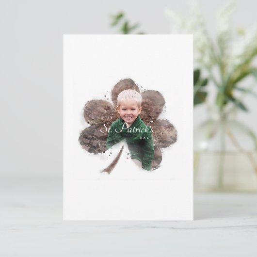 Fijne St.Patrick's Day Bedankkaart (Staand voorkant)