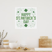 Fijne St. Patrick's Day Beveled Poster 24x24 (Keuken)