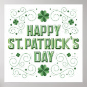 Fijne St. Patrick's Day Beveled Poster 24x24 (Voorkant)