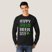 Fijne St Patrick's Day Funny Green Beer Irish Drin T-shirt (Voorkant volledig)