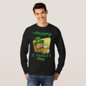 Fijne St Patrick's Day Funny Saint Patrick Irish M T-shirt (Voorkant volledig)