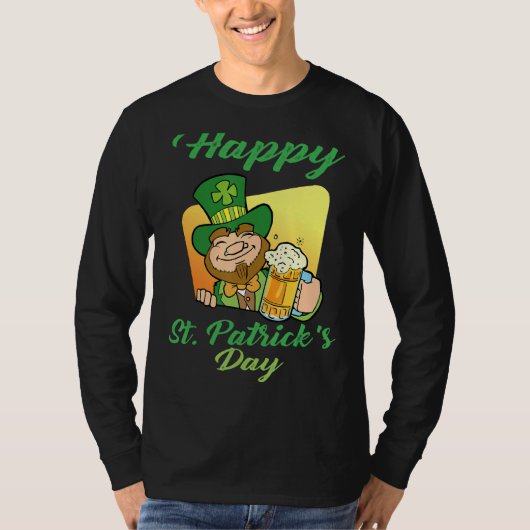 Fijne St Patrick's Day Funny Saint Patrick Irish M T-shirt (Voorkant)
