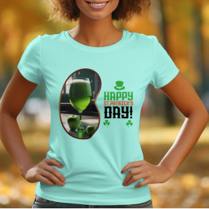 Fijne St.Patrick's Day! - Groen Bier en Cheer T-shirt