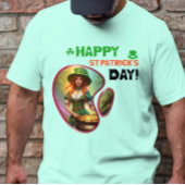 Fijne St.Patrick's Day! - Groene gloed dansfeest T-shirt