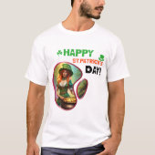 Fijne St.Patrick's Day! - Groene gloed dansfeest T-shirt (Voorkant)