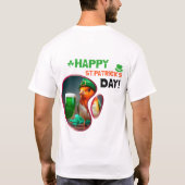 Fijne St.Patrick's Day! - Iers Geluk en Lach T-shirt (Achterkant)