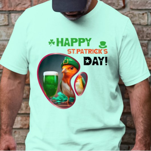 Fijne St.Patrick's Day! - Iers Geluk en Lach T-shirt
