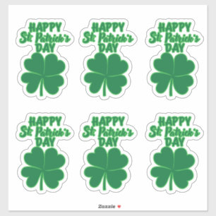 Fijne St. Patrick's Day Klaverblad  Sticker