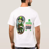 Fijne St.Patrick's Day! - Klavers en Feesten T-shirt (Achterkant)