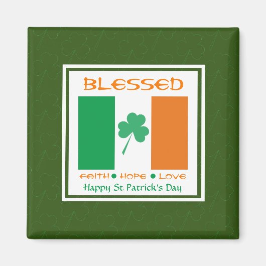 Fijne St Patrick's Day Magneet (Voorkant)