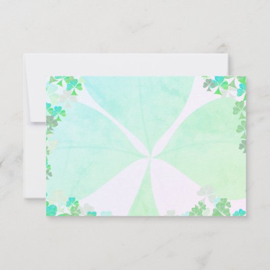 "Fijne St. Patrick's Day." Met de hand geschrevenW Kaart (Achterkant)