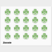Fijne St. Patrick's Day! pols Ronde Sticker (Vel)