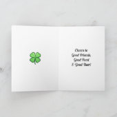 Fijne St Patrick's Day | Proost op groen bier Kaart (Binnen)