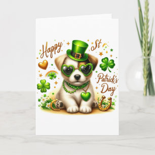 Fijne St Patricks Day Puppy Peuter T-shirt Kaart
