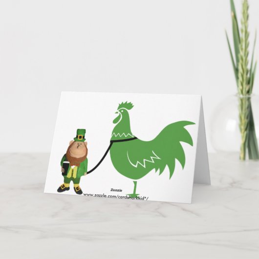 Fijne St. Patrick's Day-receptie Kaart (Achterkant)