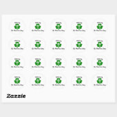 Fijne St. Patrick's Day ☘️🎉 Ronde Sticker (Vel)