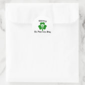 Fijne St. Patrick's Day ☘️🎉 Ronde Sticker (Tas)