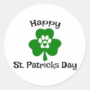 Fijne St. Patrick's Day ☘️🎉 Ronde Sticker