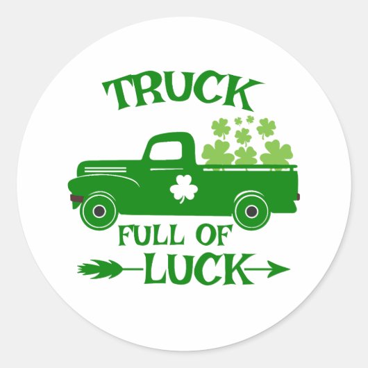 Fijne St. Patrick's Day ☘️🎉 Ronde Sticker (Voorkant)
