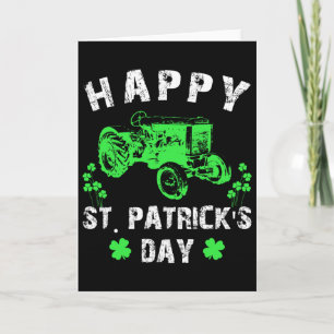 Fijne St Patrick's Day Tractor Grappige Peuter Jon Kaart