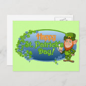 Fijne St. Patrick's Day (Ver 2) Briefkaart (Voorkant / Achterkant)