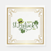 Fijne St. Patrick's Day viering Servet (Voorkant)