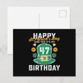Fijne St. Patricksdag en ja, het is mijn 47e verja Briefkaart (Voorkant / Achterkant)
