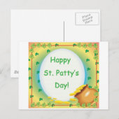 Fijne St. Patty & Apos; s Day Briefkaart (Voorkant / Achterkant)
