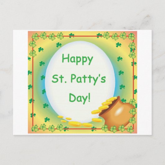Fijne St. Patty & Apos; s Day Briefkaart (Voorkant)
