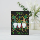 Fijne St. Patty's Dag GNOMEN Briefkaart (Staand voorkant)