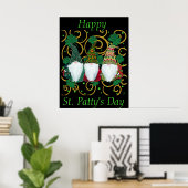 Fijne St. Patty's Dag GNOMEN Poster (Thuiskantoor)