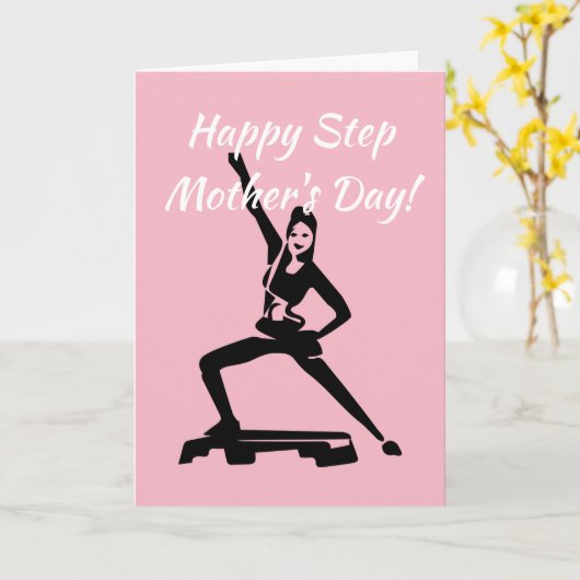 Fijne stap Moederdag! Kaart (Gele Bloem)