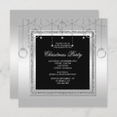 Fijne Sterren & Ringen Kerstfeest Kaart (Voorkant / Achterkant)