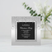 Fijne Sterren & Ringen Kerstfeest Kaart (Staand voorkant)