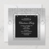 Fijne Sterren & Ringen Kerstfeest Kaart (Voorkant)