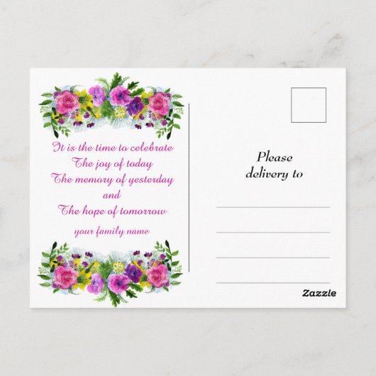 Fijne stierendag briefkaart (Achterkant)