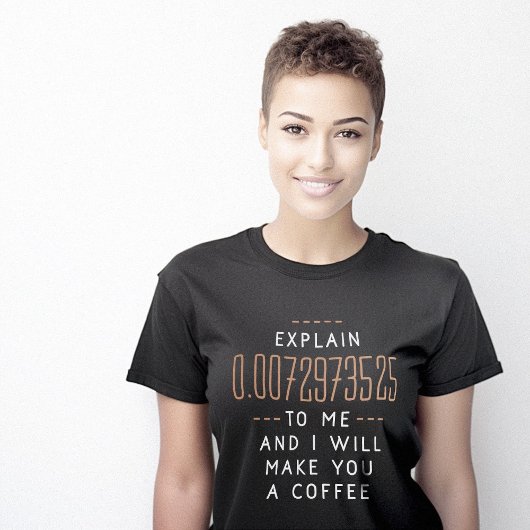 Fijne Structuur Constante Koffie Grappig T-shirt