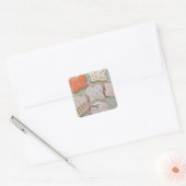Fijne Suikerkoekjes Vierkante Sticker (Envelop)