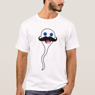Fijne sukkel met Mustache T-shirt