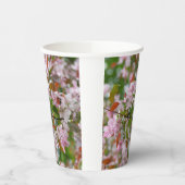 Fijne tak met bloemen appelboom papieren bekers (Links)