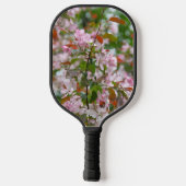 Fijne tak met bloemen appelboom pickleball paddle (Achterkant)