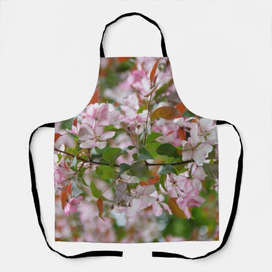 Fijne tak met bloemen appelboom schort (Voorkant)