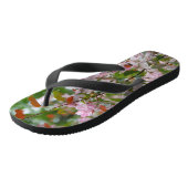 Fijne tak met bloemen appelboom teenslippers (Schuin)